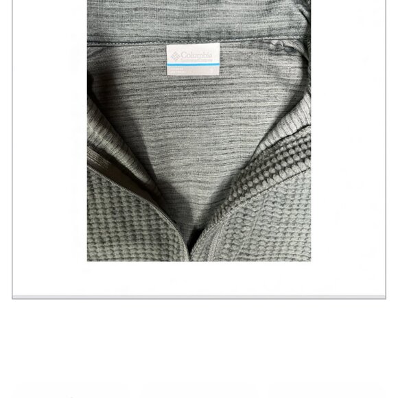 ✨ Columbia Gray Long Sleeve Pullover – Short Front Zip  Small Size ✨ - Picture 4 of 8